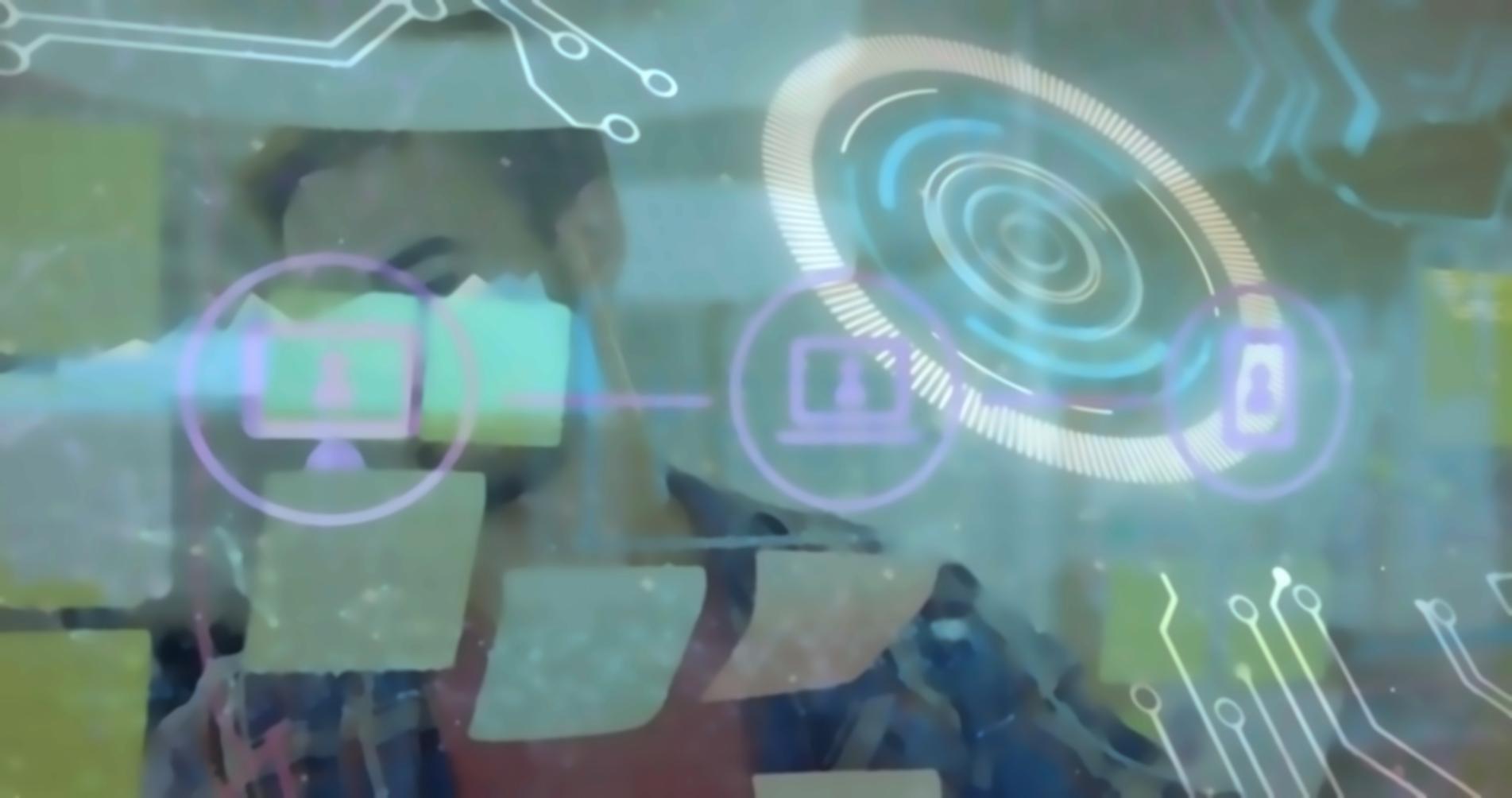 Blockchain technology visualization in insurance sector